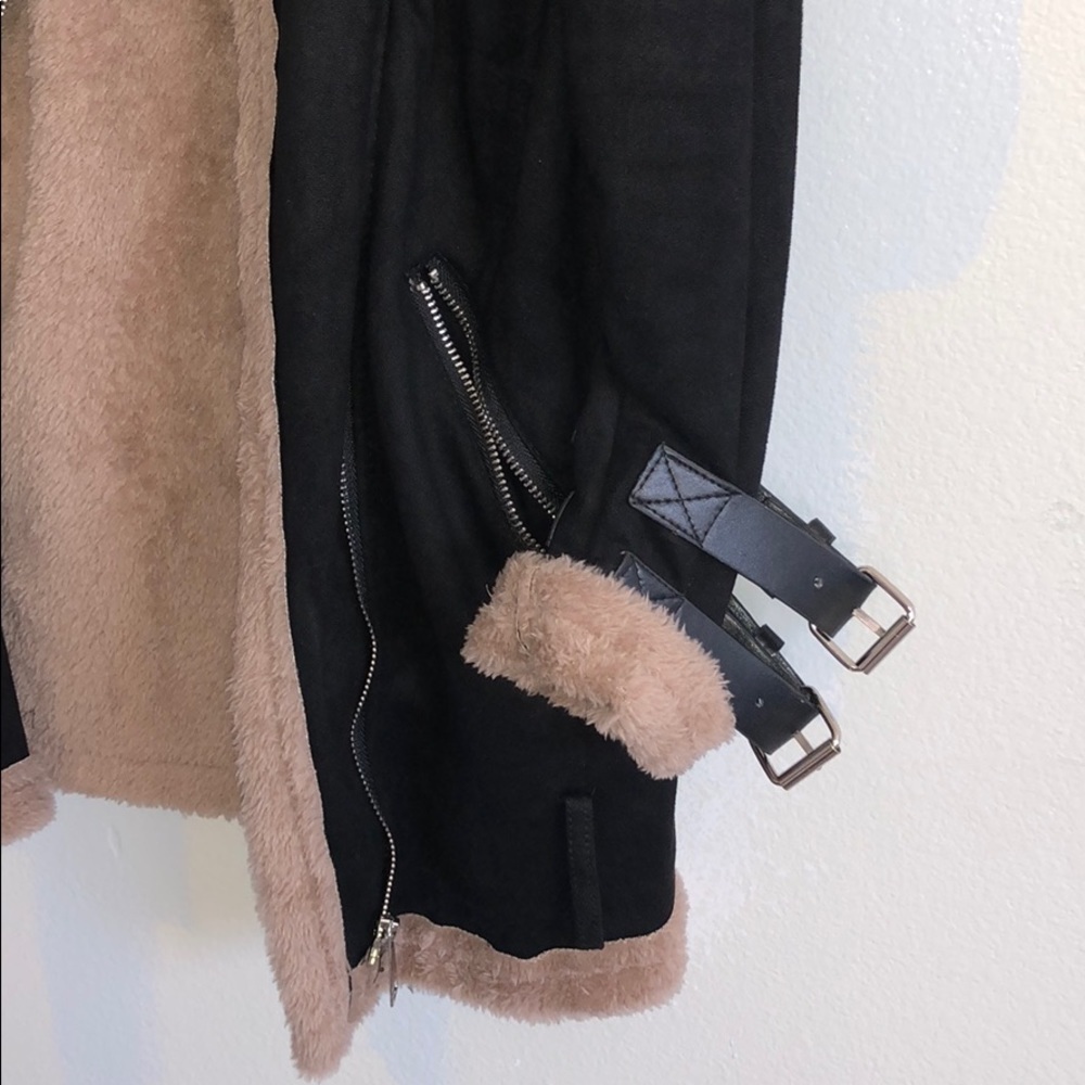Black Jacket With Faux Fur - Picture 11 of 14